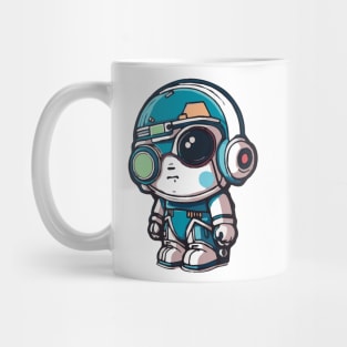 Space bunny in helmet Mug